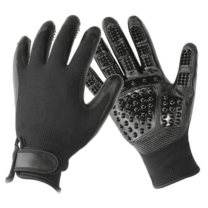 Transform Your Pet Grooming Experience with Our Soft Rubber Pet Hair Removal Grooming Glove Tool