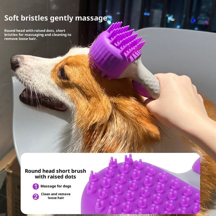 Experience the Ultimate in Pet Grooming with Our Pet Bath Float Hair Cleaning Shower Brush