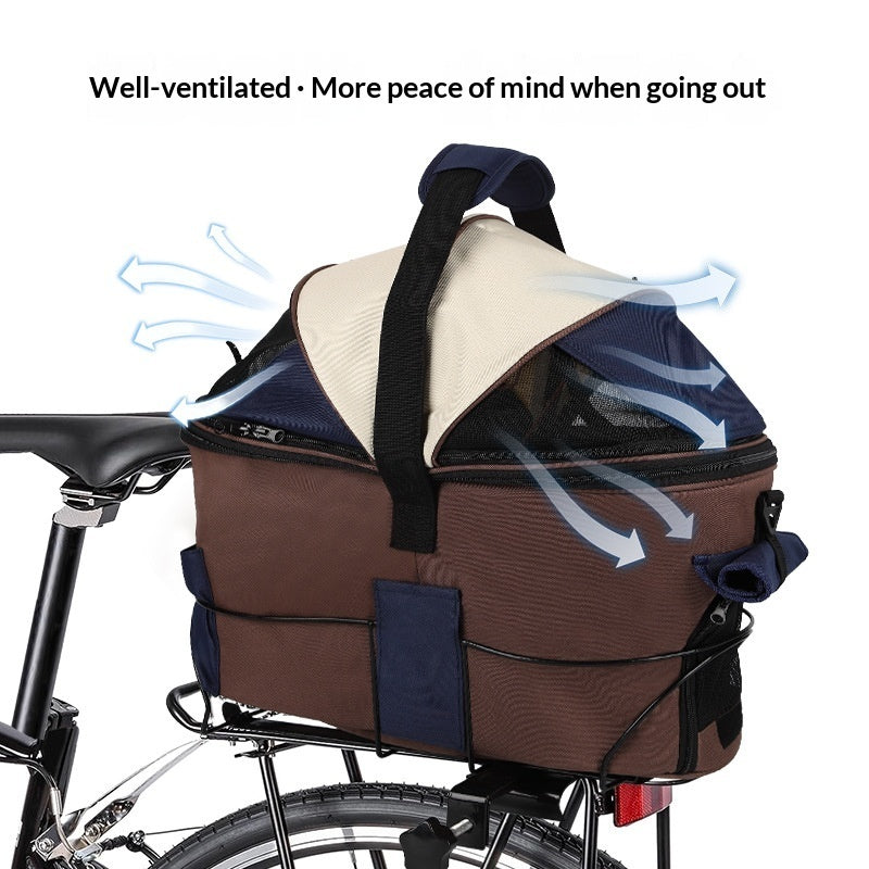 Pet Foldable Rear Seat Carrier Bag - The Perfect Travel Companion for Your Furry Friend