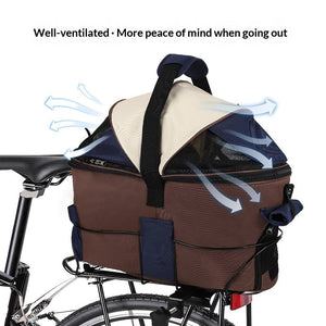 Pet Foldable Rear Seat Carrier Bag - The Perfect Travel Companion for Your Furry Friend