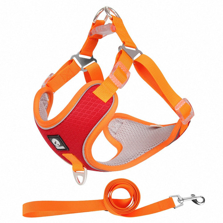 Elevate Your Pet's Walks with Our Breathable Adjustable Pet Harness and Leash Set